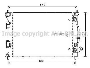 Радіатор охолодження двигуна HYUNDAI I30/ KIA CERATO- (AVA) AVA COOLING HY2436