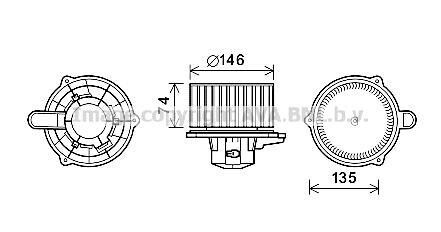 Компресор салону AVA COOLING HY8350