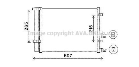 Фото радіатор кодиціонера CLEVER FIT AVA COOLING HYA5244D Радіатор кодиціонера CLEVER FIT AVA COOLING HYA5244D