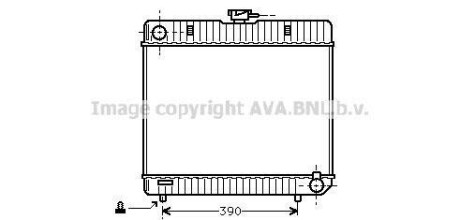 Радіатор охолодження двигуна MB W123/W126 MT 76-84 (Ava) AVA COOLING MS2042