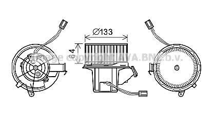 AVA DB Вентилятор салону W204, S204, C218, X218 AVA COOLING MS8628