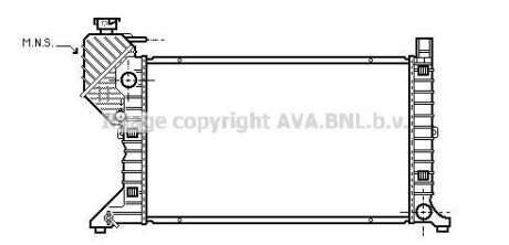 Радиатор, Система охлаждения двигателя AVA COOLING MSA2300