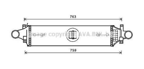 Охладитель наддувочного воздуха AVA COOLING MSA4659 (фото 1)