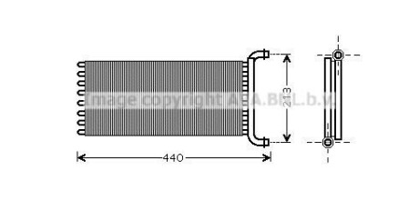 Радиатор отопителя MERCEDES-BENZ SPRINTER (AVA) AVA COOLING MSA6399