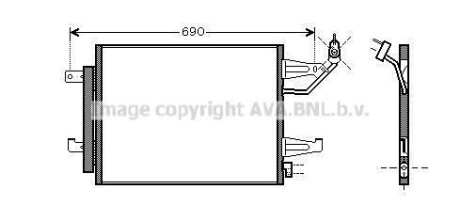 Радиатор кодиционера AVA COOLING MTA5177D