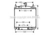 Радіатор, Система охолодження двигуна CLEVER FIT AVA COOLING MZ2212 (фото 1)