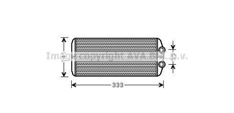 AVA CITROEN радіатор опалення Berlingo, C4 Grand Picasso, Peugeot Partner 08- AVA COOLING PEA6312