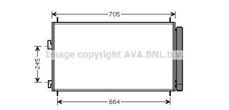 Конденсор RAV4 All 11/05-(AVA) AVA COOLING TO5410D