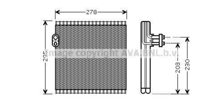 Испаритель кондиционера Toyota Camry (06-19)/ Lexus Es, Rx (06-18) AVA AVA COOLING TOV485