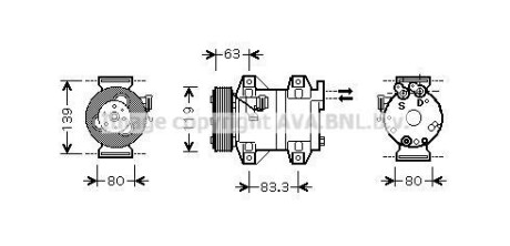 Компресор AVA COOLING VOAK121