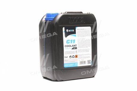 Антифриз BLUE G11 Сoolant Ready-Mix -36°C <> (cиний) (Канистра 5кг) Axxis AX-P999-G11B RDM5