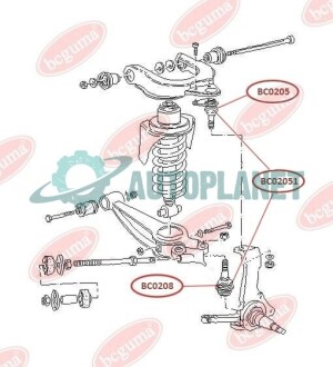 Пыльник опоры шаровой BC GUMA BC02051