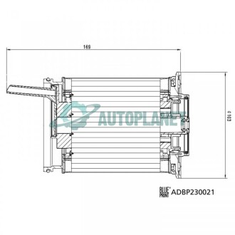 VW фільтр паливний Touareg 3.0TDI 17-, AUDI A6 2.0TDI 13-, Q7/Q8 3.0TDI 5- BLUE PRINT ADBP230021