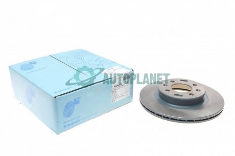 Диск гальмівний (передній) Hyundai i20 1.2 16V 08-14 (256mm) (з покриттям) BLUE PRINT ADG043152 (фото 1)