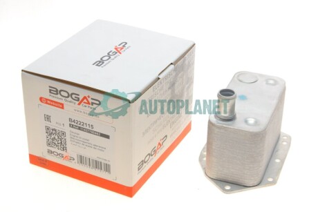 Радиатор масляный BMW 3/5/6/7/X3/X5/X6 (N57) 02-13 (теплообменник) BOGAP B4222115