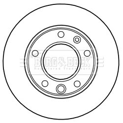 Тормозные диски BORG & BECK BBD5134