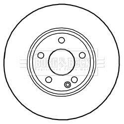 Гальмiвнi диски BORG & BECK BBD5268