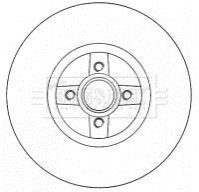 Тормозные диски с подшипником BORG & BECK BBD5794S