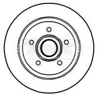 Тормозные диски с подшипником BORG & BECK BBD5840S