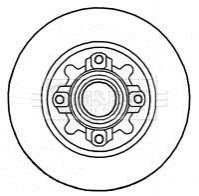 Тормозные диски с подшипником BORG & BECK BBD5841S