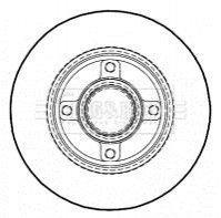 Тормозные диски без подшипника BORG & BECK BBD5935S