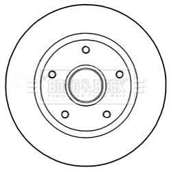 Тормозные диски с подшипником BORG & BECK BBD5966S