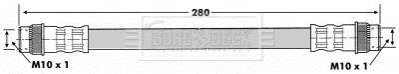 Тормозной шланг REAR L/R BORG & BECK BBH6765