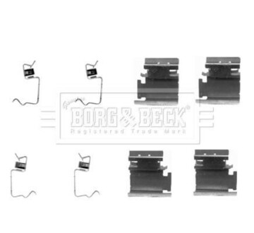 Ремкомплект гальмiвних колодок BORG & BECK BBK1204