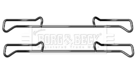 Ремкомплект тормозных колодок BORG & BECK BBK1219