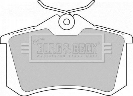 Тормозные колодки дисковые BORG & BECK BBP1512