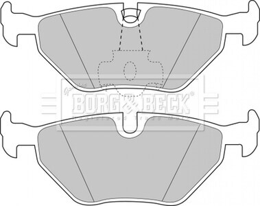 Тормозные колодки дисковые BORG & BECK BBP1591