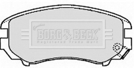 Гальмівні колодки дискові BORG & BECK BBP1884 (фото 1)