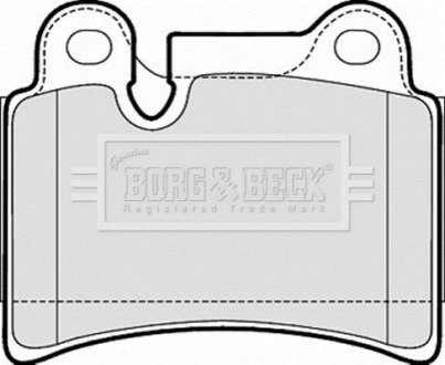 Гальмівні колодки дискові BORG & BECK BBP2053