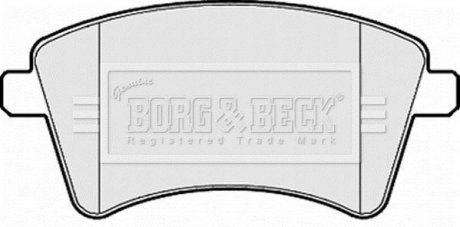 - Гальмівні колодки до дисків BORG & BECK BBP2152