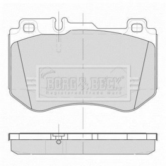 Тормозные колодки дисковые BORG & BECK BBP2501