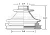 Пыльник приводного вала к-т с хомутами, смазкой BORG & BECK BCB2769 (фото 1)