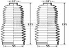 Пильник рульового керування 2шт. к-т з хомутами BORG & BECK BSG3371 (фото 1)