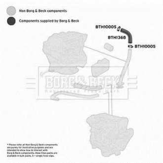 Шланг повітровідводу BORG & BECK BTH1368