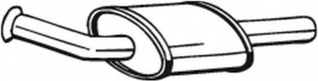 Глушитель передний RENAULT TWINGO 01-12 BOSAL 200-811 (фото 1)