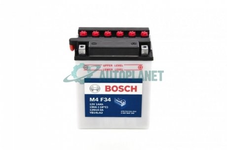 Батарея аккумуляторная M4 F34 12В 14Ач 190A(EN) R+ BOSCH 0 092 M4F 340 (фото 1)