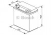 Мотоциклетна акумуляторна батарея AGM 12V 14 А*ч 210А - кратн. 2 шт BOSCH 0092M60210 (фото 6)