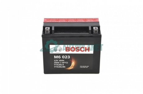 Акумуляторна батарея 18Ah/250A (177x88x156/+R/B00) (AGM) (мото) (сухозаряджений) BOSCH 0 092 M60 230 (фото 1)