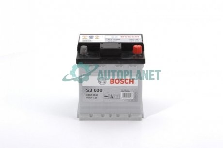Акумуляторна батарея 40Ah/340A (175x175x190/+R/B13) BOSCH 0 092 S30 000
