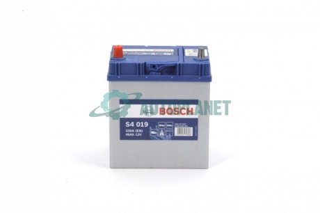 Акумуляторна батарея 40Ah/330A (187x127x227/+L/B00) Азія BOSCH 0 092 S40 190