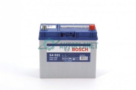 Акумулятор 45Ah-12v (S4021) (238x129x227),R,EN330(Азія) BOSCH 0 092 S40 210 (фото 1)