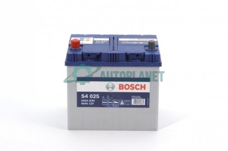 Акумуляторна батарея 12В/60Ач/540А BOSCH 0 092 S40 250
