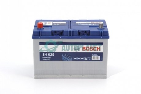 Акумулятор 95Ah-12v (S4029) (306x173x225),L,EN830(Азія) BOSCH 0 092 S40 290