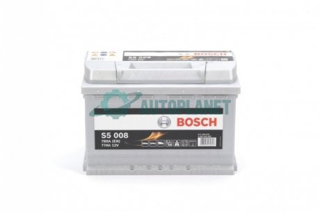 Акумуляторна батарея 77Ah/780A (278x175x190/+R/B13) BOSCH 0 092 S50 080 (фото 1)