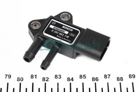 Датчик тиску вихлопних газів VW Crafter 2.5TDI (сажевий фільтр) BOSCH 0 281 002 710 (фото 1)