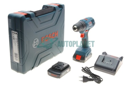 Акумуляторний дриль-шуруповерт (21-54 Nm/18V) I = 0–500 об./ II = 0–1900 об. BOSCH 0 601 9F8 109